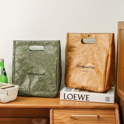 China Recyclable Washable Kraft Paper Packaging Shopping Bag for sale