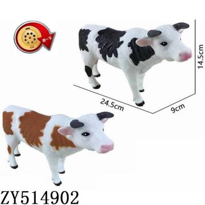 China High Quality Animal Toy Large Size Soft Rubber Cow Toy For Children for sale