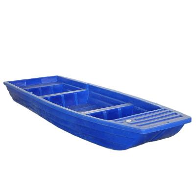 China Wholesale 4m Goods 7-8 People Breeding Fishing Boat PE Vessel Double Layer Thickening Plastic Fishing Boat for sale