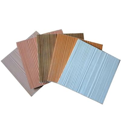 China Modern Villa Wood Grain Fiber Cement Panel For Exterior Wall Siding for sale