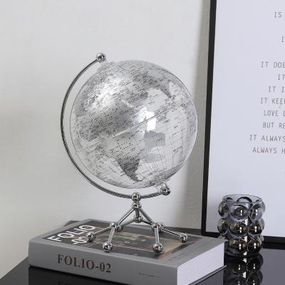 China Creative transparent lightweight luxury high-end desk cabinet ornaments Europe globe study home desk decorations for sale