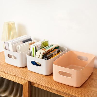 China PP Sustainable Storage Box Cosmetics Collection Desktop Sundries Assorted Stackable Box Plastic Storage Box Sundries Organizer for sale