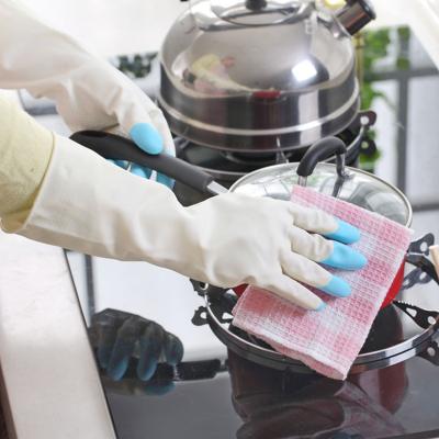 China Waterproof Latex Free Winter Durable Warm Housework Velvet Dishwashing Gloves Kitchen Mouth Cleaning Gloves for sale