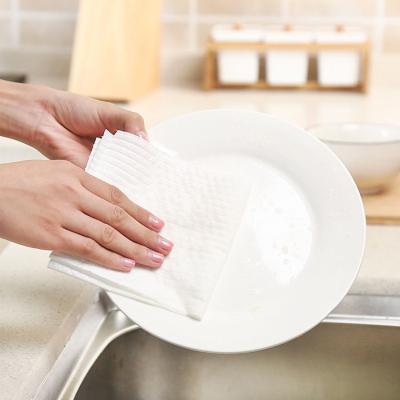 China Custom Viable High Quality Disposable Cleaning Cloth Tea Towel Kitchen Cloth Disposable Towel Cloths for sale