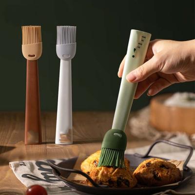 China Easily Cleaned Butter Liner Silicone Pastry Brush Silicone Coating Heat Resistant Brush Grill Baking Baking Silicone Oil Brush for sale