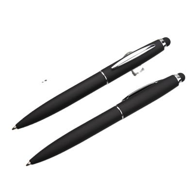 China Promotional Soft Pen Metal Stylus Touch Screen Rubber Pen for Christmas for sale