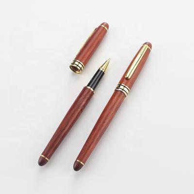 China 2020 Promotional Promotional Gift Eco-Friendly Wooden Bamboo Roller Pen With Custom Logo for sale