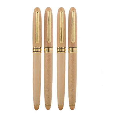 China Promotion\Business\Gold Custom Logo Luxury Bamboo Wooden Pen Roller Balances With New Design School\Office for sale