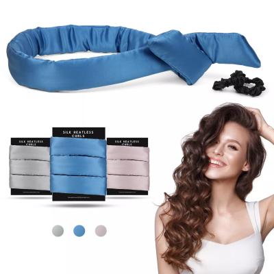 China Salon.home New Arrive 100% Mulberrry Silk Hair Curler Heatless Hair Curler With Silk Scrunchies for sale