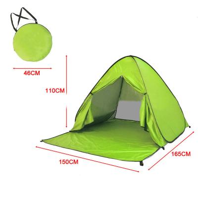 China UV-resistant hot beach tent sunshade automatic quick opening pop up outdoor tent with folding curtain tent for sale