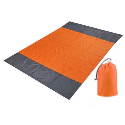 China Mini Portable Waterproof Nylon Waterproof Plaid Cloth Picnic Mat Beach Picnic Blanket Moisture Proof Blanket for sale