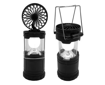 China Portable Outdoor Camping Fan Mini Camping Fan Light Portable Led Fan Light for sale