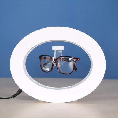 China Diaplsy Box Magnetic Levitating Glasses Display Stand, Led Levitating Glasses, Magnetic Display With Custom Logo POP for sale