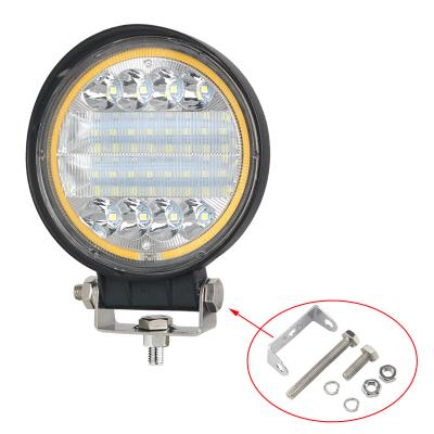 China 4X4 Off-Road Lighting System Round 4 Inch Led Work Light Flash 72w Led Pod Light 12v Led Lights Forklifts Led Work Lamp for sale