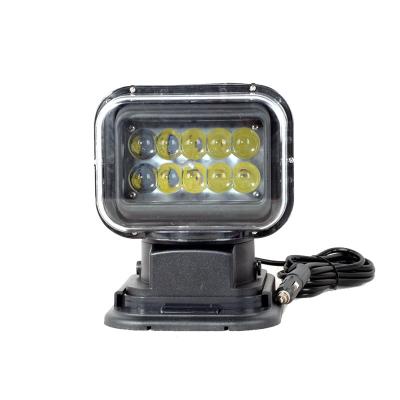 China Off-Road Vehicles 50W 7inch Led Search Light Remote Control Vehicle 12V Boat Marine Magnetic Spot Light Led Work Light for sale