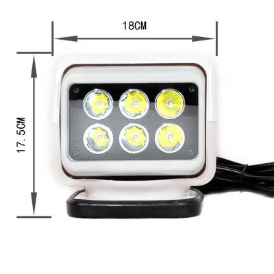 China Off-Road Vehicles 4D Spot Led Work Light Efficiency 50w Led Search Light Remote Controller With High Low Bases for sale