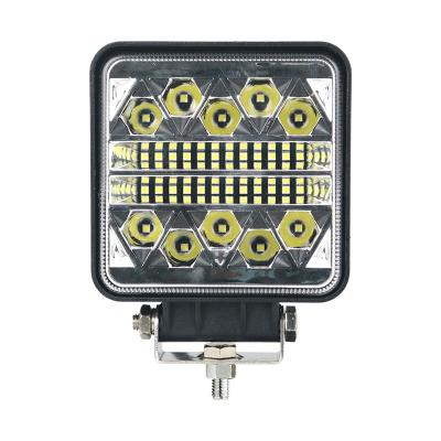 China Off-Road Vehicles 4.2inch 34leds Multifunctional Strobe Lamp 102w Led Light 12v 24v Square Work Led Lights for sale