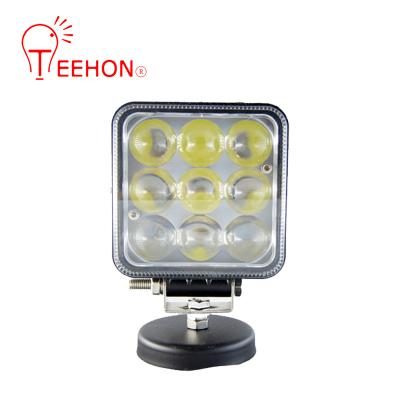 China Off-Road Vehicles Trailer Accessories 4D Lens 27W Led Work Light Waterproof Trailer Light Led Spot Lamp Good Quality for sale