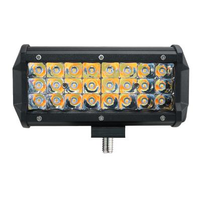 China Wholesale offroad vehicles for 7inch 3 rows 72w atv LED light bar 12v 24v 48v led tractor running light for sale