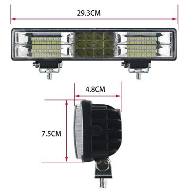 China Off-Road Vehicles Single Color 4300k Led Guide 180W 9-60V LED Optical Multifunction Strobe Lamp With Air Hole For SUV, ATV.UTV, Off-Road, Truck for sale