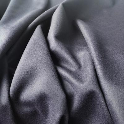 China High quality anti pill in stock fast shipping fabric 15%wool 65%poly worsted fabric pure color for suit overcoat high fashion garment for sale