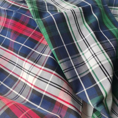 China Anti pill in stock 100%cotton super soft regular peaching multicolor plaids fabric for men women shirt blouse coat for sale