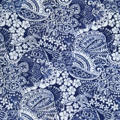 China Breathable And Comfortable Anti Pill Flower Pattern Paisley Digital Printing Organic 100%cotton Fabric For Shirt Blouse Dress Decoration for sale