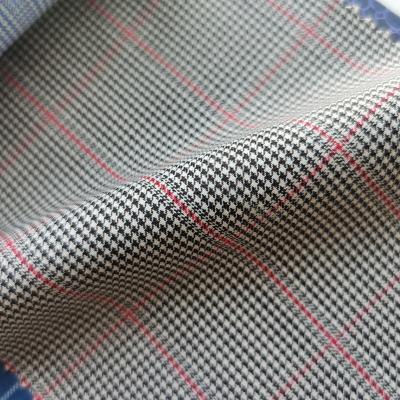 China Anti Pill In Stock Fast Shipping 70%wool 30%polyester Blend Fabric Worsted Multicolor Plaids For Shirt Blazer Suit Jacket Coat for sale