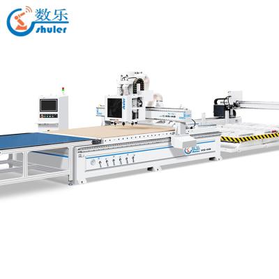 China Hotels Factory Direct Automatic CNC Nesting Router Machine CNC Wood Carving Machine 2100 For Sideboard for sale