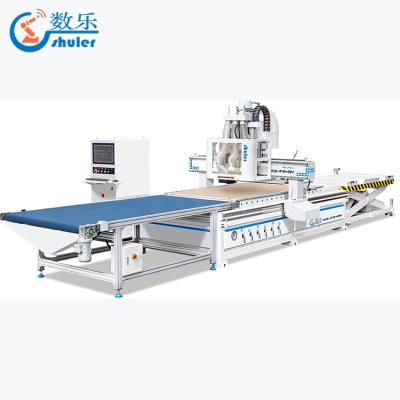 China Hotels popular cnc1325 router aluminum 4x8 slot table with 9v drilling package for sale