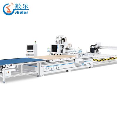 China Automatic Hotel Labels Processing Center with 9KW HSD ATC Spindle and 1325 Router / 8 Tool Good Performance Wooden CNC Router for sale