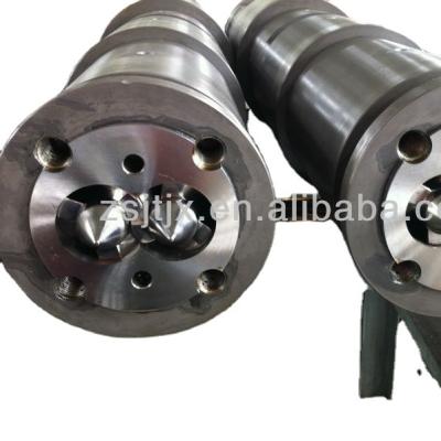 China Conical Twin Pipe Screw Barrel For Plastic Extruder Machine for sale