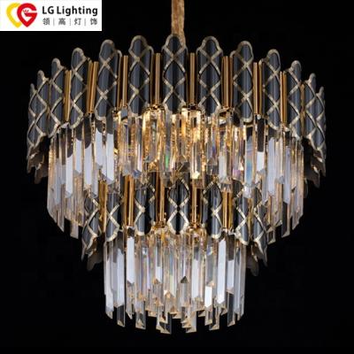 China Modern Modern Home Room Lighting Decoration Luxury Designers Lamp Crystal Chandelier stainless crystal chandelier gold and back light for sale