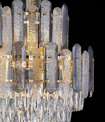 China Modern Factory Outlet Modern Lighting Decoration Luxury Designer Crystal Chandelier For Living Room Hotel Restaurant gray gold crystal for sale