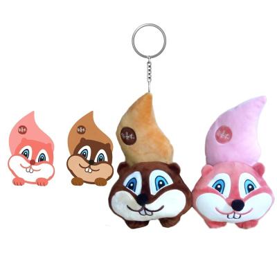 China Plush Low MOQ Small Stuffed Soft Toy Custom Plush Keychain Animal for sale