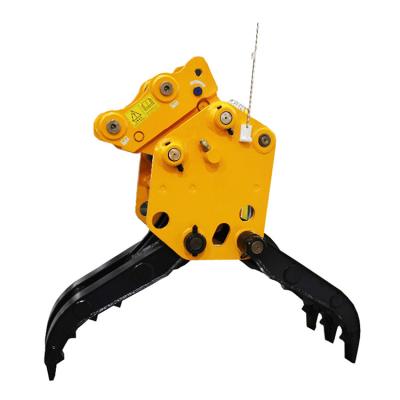 China Truss Demolition Grab 4-36ton Excavator Hydraulic Grapple Timber Hydraulic Grapple With Rotator for sale