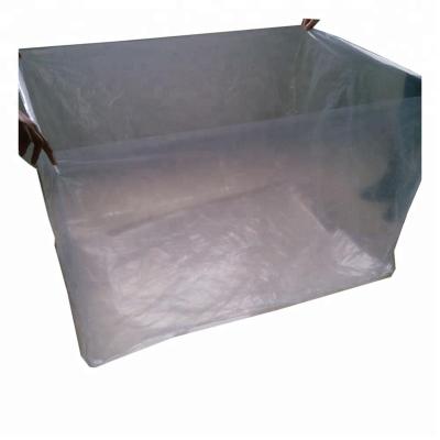 China Large Plastic Packaging Bags Recyclable Clear Inner Pe Bag Square Bottom for sale