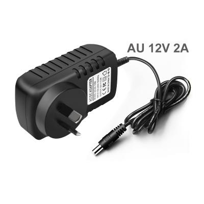 China CCTV Camera System AU 12V 2A AC/DC CCTV Security Australian Standard CCTV Power Adapter Converter for sale