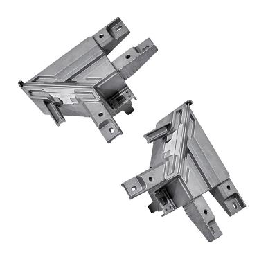 China Isolation Part Accept Custom Aluminum Gravity Die Molded Parts Telephone Booth Corner Connector for sale