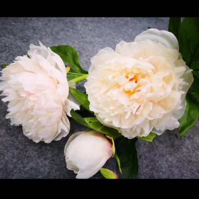 China 2019 Low MOQ Wholesale Price Noble and Elegant Artificial Flower High Quality Silk Peony for Wedding Decoration, Event Decoration for sale