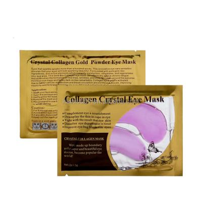 China Hottest Gold Collagen Crystal Under Eye Mask Moisturizer For Skin Care Dark Circles Remove Wrinkle Anti Aging for sale