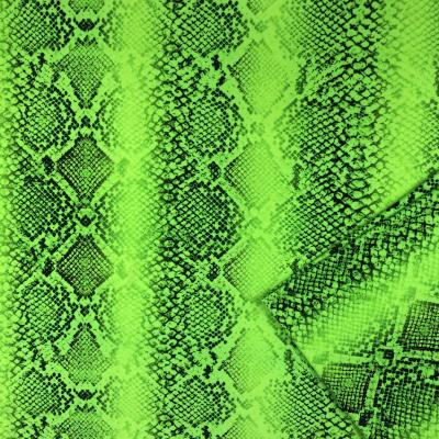 China Full stretch matte elastic nylon lycra snake printed fabric for swimwear for sale