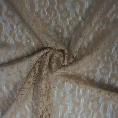 China Jacquard Wholesale 85 Polyamide 15 Elastane Leopard Jacquard Knitting Fabric for sale