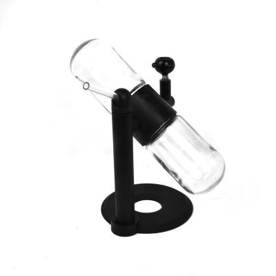 China New Factory Top Selling Cheap Glass Rotating Pipe 360 ​​Degree Rotating Portable Gravity Hookah Water Shisha Glass Herb Capsule for sale