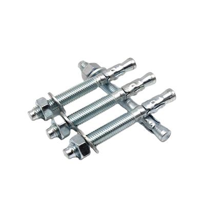 China Galvanized Expansion M8-M20 Construction Anchor Bolt / Concrete Wedge Anchors for sale