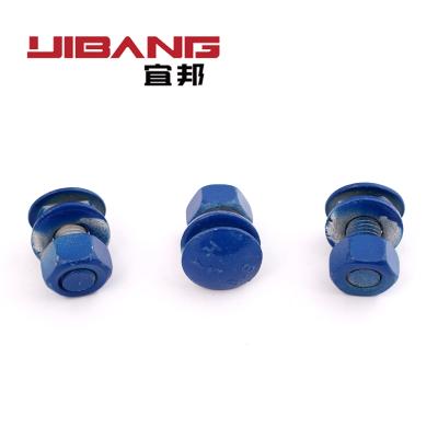 China Galvanized Stainless Steel Carbon Steel Hexagon Guardrail Splice Bolts High Strength Steel Bolts And Nuts Blue. for sale