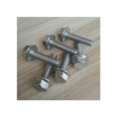 China Metal Buliding. Factory price auto wheel slot rim 12 flange bolt chrome ss304 12 point flange bolt for sale