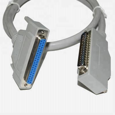 China COMPUTER 37 Pin D-Sub Male To Female Right Angle Molded Plug Wire Harness DB37 Cable for sale