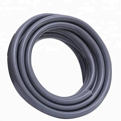 China -5~65Â ° Super C Flex Gray Garden PVC Water Resistant Hose 50 Feet Flexible Hose With 5/8 Inch Fittings for sale