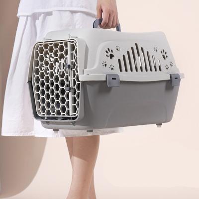 China GIRUI Sustainable Professional Custom Plastic Pet Cat Dog Hard-Sided Carrier for sale